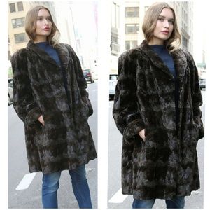 SOLD Pre-owned Brown Sheared Mink Fur Stroller